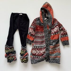 Mimi & Maggie Cardigan & Leggings | 3T